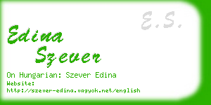 edina szever business card